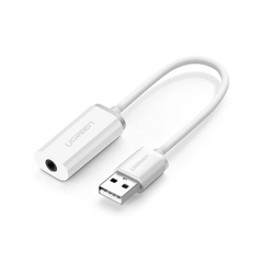 Cáp chuyển đổi từ cổng USB ra audio 3.5mm UGREEN US206hỗ trợ Mic và Tai Nghe Ugreen US206 30712