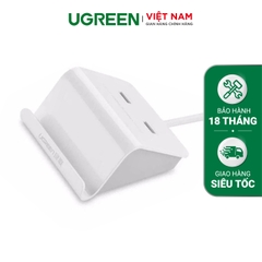 Dock sạc UGREEN 20374 Hỗ trợ 2 cổng sạc USB 3.0 - Kèm khay đựng điện thoại tiện lợi - Hàng phân phối chính hãng - Bảo hành 18 tháng 1 đổi 1