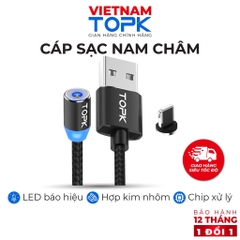 Dây sạc nam châm AM23 vỏ bện nylon dài 1-2m - Hàng chính hãng Bảo hành 12 tháng
