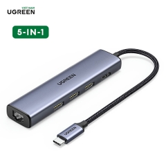 UGREEN USB-C to 3×USB3.0 + HDMI + RJ45 1000Mbps