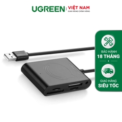Hub USB 2 đa năng 3 cổng và đầu đọc thẻ  chip GL827L FE1.1 hỗ trợ OTG CR101