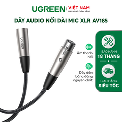 Dây Audio nối dài MIC XLR dây dù bện UGREEN AV185 - 40492 5m
