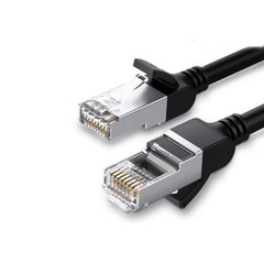 Cáp mạng Cat6 UGREEN NW101 Thuần đồng 32AWG đầu bọc kim loại - 10m-tròn-đen