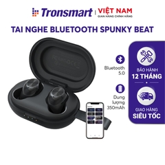 Tai Nghe Bluetooth Không Dây 5.0 TWS Tronsmart Spunky Beat Chip Qualcomm Aptx - Khử tiếng ồn cao cấp - Khả năng kháng nước Ipx5 - Dùng cho điện thoại máy tính bảng - Thao tác cảm ứng tiện lợi