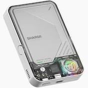 Pin sạc dự phòng SHARGE dùng cho điện thoại model:M2,SKU:YDD-SG-JF2CX-BAI, dung lượng 10000mAh Lithium-ion,2 cổng đầu ra tối đa 30W hỗ trợ Qi2,