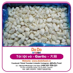 Frozen Peeled Garlic Vietnam