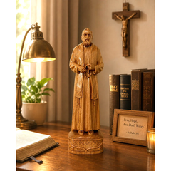 TƯỢNG THÁNH PADRE PIO, CAO 30CM