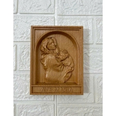 PHÙ ĐIÊU TREO TƯỜNG ĐỨC MẸ BẾ CHÚA (Virgin Mary – Mother of God with the Child Jesus)