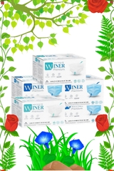 Combo 5H khẩu trang  Winer 4 LỚP- (màu theo yêu cầu của khách: trắng, xanh, xám)