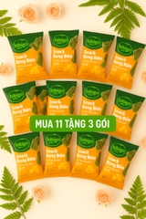 Combo snack rong biển 11 gói tặng 3 gói bất kỳ( vị truyền thống, vị phô mai bắp, vi bắp mật ong)