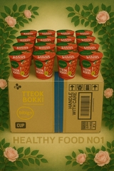 BÁNH GẠO TTEOKBOKKI HÀN QUỐC BIBIGO – HỘP 125G (6 hộp và 24 hộp 1 thùng)