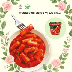 Combo 3 hộp Bánh gạo Tteokbokki đủ vị Phô mai, Cay ngọt & Cay (125g x 3) - Dẻo dai