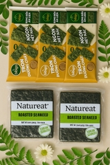 Combo 2 gói rong biển Natureat nhập khẩu từ Hàn Quốc và 2 lốc rong biển( 3 gói/ 1 lốc)