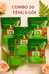Combo 20 gói snack rong biển bibigo-  tặng 6 gói ngẫu nhiên( truyền thống, phô mai bắp, bắp mật ong)
