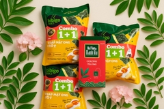 combo 6 gói snack  và 1 hộp trà ôlong