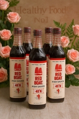 Combo 6 chai nước mắm Red Boat 40N dung tích 500ml, tặng 1 chai Red Boat 250ml