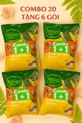 Combo 20 gói snack rong biển bibigo-  tặng 6 gói ngẫu nhiên( truyền thống, phô mai bắp, bắp mật ong)