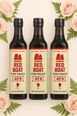 Combo 3 chai Red Boat 40N  250ml, tặng 1H  khẩu trang tế Winner( màu ngẫu nhiên: trắng, xanh, xám)