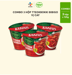BÁNH GẠO TTEOKBOKKI HÀN QUỐC BIBIGO – HỘP 125G (6 hộp và 24 hộp 1 thùng)