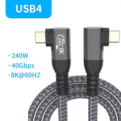 ⚡ Cáp Sạc Nhanh USB4 240W Type-C to Type-C LED | Thunderbolt 4| Hỗ trợ xuất hình | 8K@60Hz | 40Gbps | Hỗ Trợ iPhone 15, iPad, Laptop 🔋