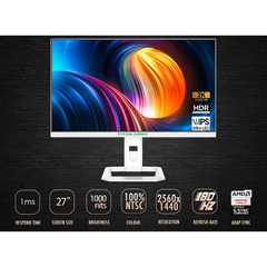 [ORDER]Màn Hình TITAN ARMY P27A6R 27" Mini-LED QHD 2K 180Hz | Fast IPS | HDR1000 | Chân đế Công thái học 🎮