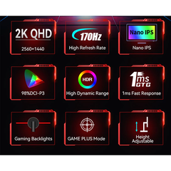 [ORDER]Màn Hình Gaming Titan Army P27GN 27 inch 2K NanoIPS 170Hz