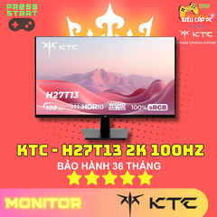 [CHÍNH HÃNG] MÀN HÌNH KTC H27T13 – 27” | 2K QHD | 100Hz | HDR10 | Fast IPS 🌄- BH 36 THÁNG