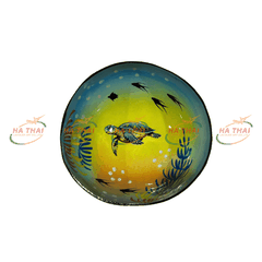 Polished Coconut Shell Bowl Eco Friendly Handmade (CB085)