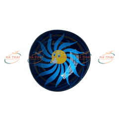 Unique Coconut Shell Bowl With Fun Emoji Design (CB093)