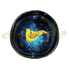 Unique Coconut Shell Bowl With Tenerife Island Map (CB073)