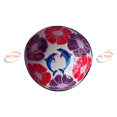 Bulk Decorative Coconut Bowl With Dolphin (CB092)