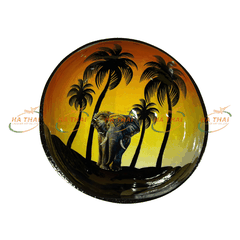 Artisan Coconut Shell Bowl Eco Friendly Durable Handmade Gift (CB080)