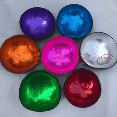 Colorful Silver Foil Coconut Bowl - CB015