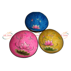 Lacquer Coconut Bowl – Lotus Design (CB022)