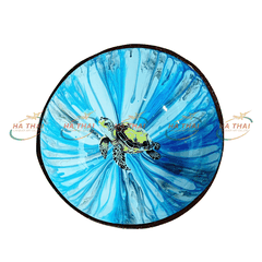 New design lacquered coconut bowl with sea turtle (CB037)