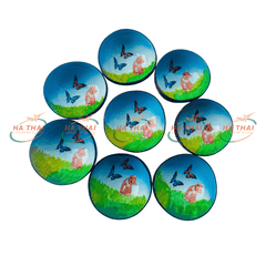 Handmade Coconut Bowls – Cat Collection (CB048)