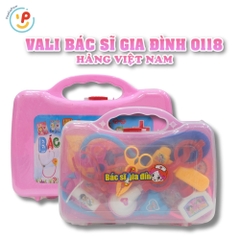 Vali đồ chơi bác sĩ gia đình hàng Việt Nam 0118 PeeKaPaw Toys