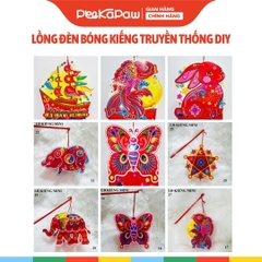 Lồng Đèn Trung Thu Bóng Kiếng Truyền Thống Tự Xếp Nhiều Mẫu PeeKaPaw Toys