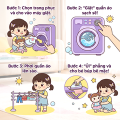 Hộp đồ chơi máy giặt Kuromi 50cm 8848 PeeKaPaw Toys