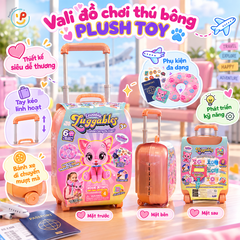 Đồ chơi vali kéo gối cổ du lịch thú bông PLUSH TOY PeeKaPaw Toys