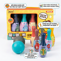 Hộp Bowling Vịt Vàng Mini Cho Bé 388-173 Đồ Chơi Vận Động PeeKaPaw Toys