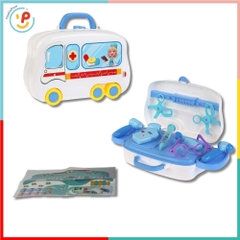 Vali đồ chơi bác sĩ 678-102 có bánh xe đồ chơi nhập vai PeeKaPaw Toys