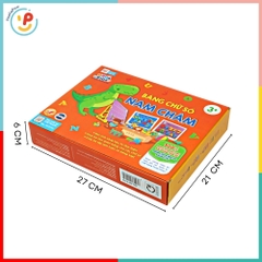 Bộ chữ số nam châm bé học toán và tiếng Việt hàng Việt Nam HT7711 PeeKaPaw Toys