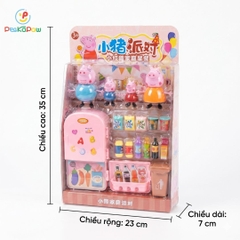 Vỉ đồ chơi nhà bếp gia đình Heo hồng mở tiệc party 2213 PeeKaPaw Toys