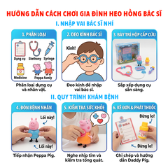 Đồ Chơi Mô Hình Gia Đình Heo Hồng Làm Bác Sĩ