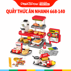 Đồ chơi cửa hàng thức ăn nhanh máy cafe dùng pin có âm thanh 668-140 PeeKaPaw Toys