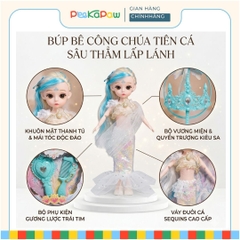 Búp Bê Công Chúa Nàng Tiên Cá 60cm Chủ Đề Đại Dương 598-193 PeeKaPaw Toys