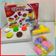 Đất sét đồ chơi máy làm kem DIY bộ nặn đất sét nhiều màu an toàn PeeKaPaw Toys