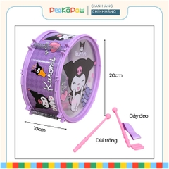 Trống Đồ Chơi Cho Bé Kuromi Melody Kèm Dùi Dây Đeo 9632 PeeKaPaw Toys