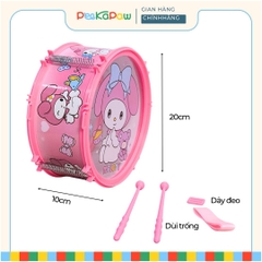 Trống Đồ Chơi Cho Bé Kuromi Melody Kèm Dùi Dây Đeo 9632 PeeKaPaw Toys